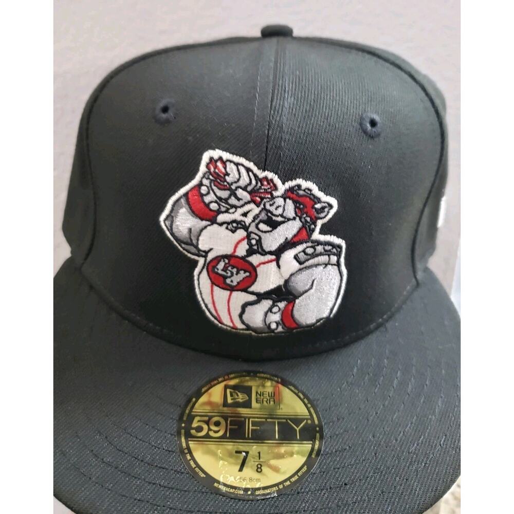 Lehigh Valley Iron Pigs Hat Cap Marvel 59FIFTY Size 7 1/8 MiLB Black New Era
